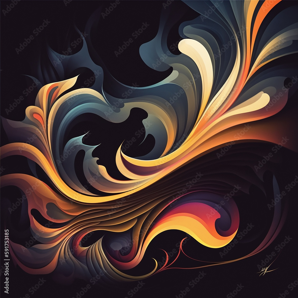 Wavy abstract colorful Wavy abstract colorful