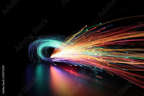 Fibre optic cable internet connection