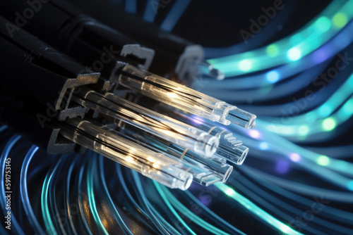 Fibre optic cable internet connection