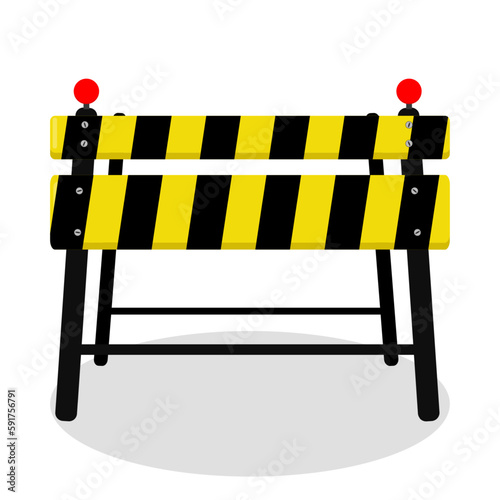 Road barrier icon vector design