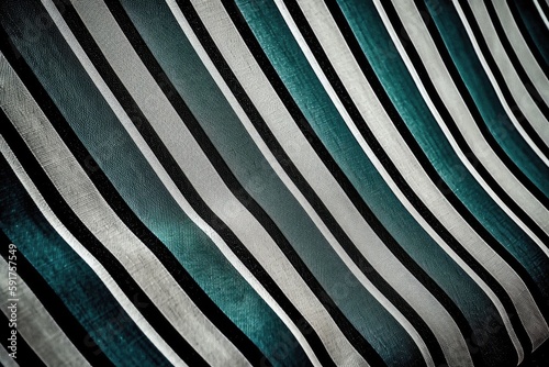 Striped Awning Fabric Texture. Generative AI