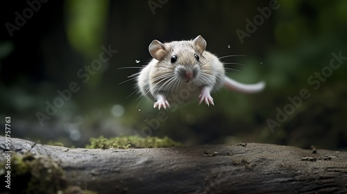 Woodland Jumping Mouse in action
