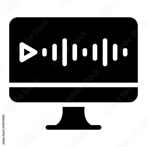 voice message glyph icon