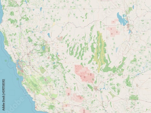 Nevada, United States of America. OSM. No legend photo