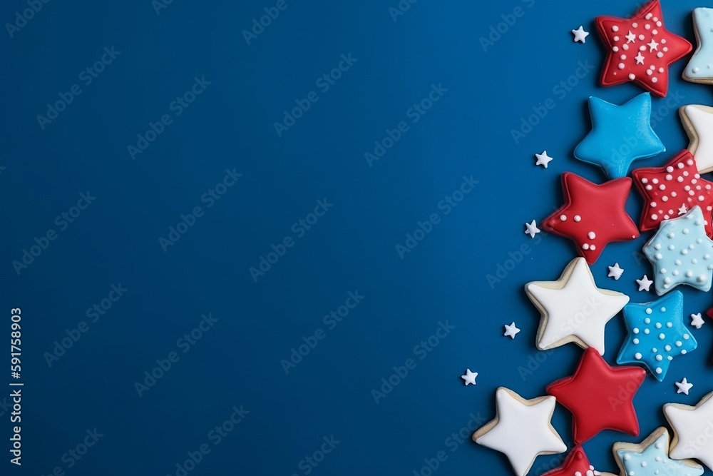 American Independence Day Background. Generative AI American Independence Day Background. Generative AI