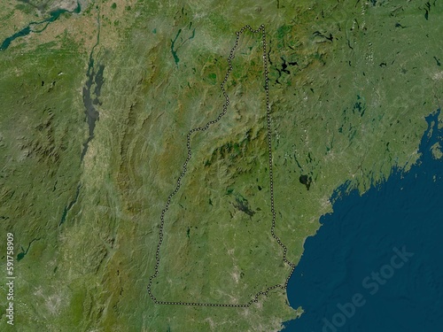 New Hampshire, United States of America. Low-res satellite. No legend photo