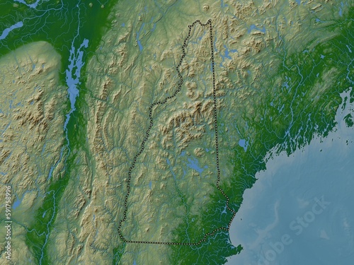 New Hampshire, United States of America. Physical. No legend photo