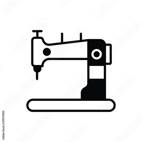 Sewing Machine icon vector stock.