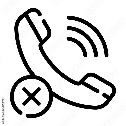 missed call line icon