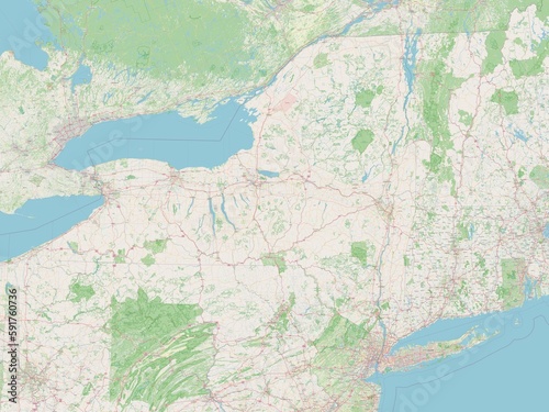New York, United States of America. OSM. No legend