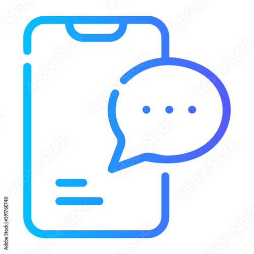 commentary gradient icon