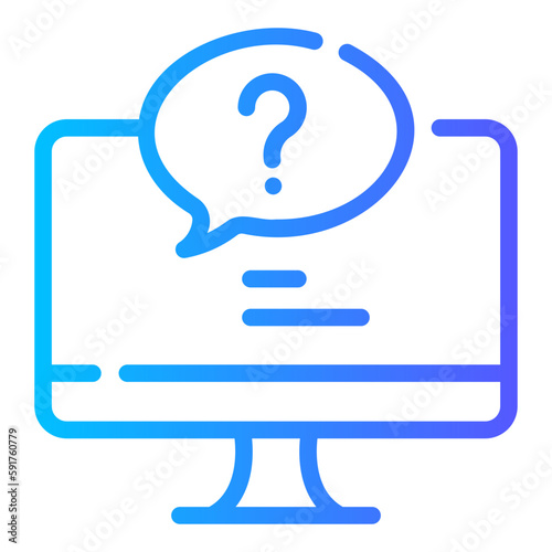 question sign gradient icon