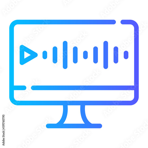 voice message gradient icon