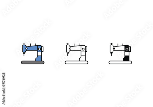 Sewing Machine icon vector stock.