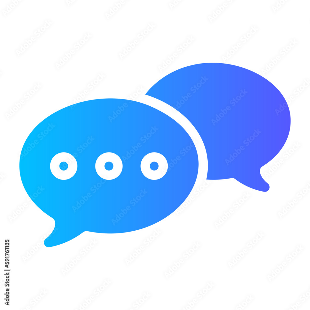 speech bubles gradient icon speech bubles gradient icon