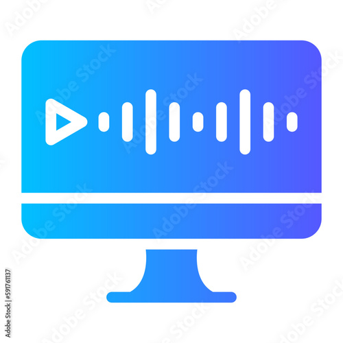 voice message gradient icon