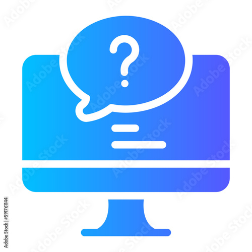 question sign gradient icon