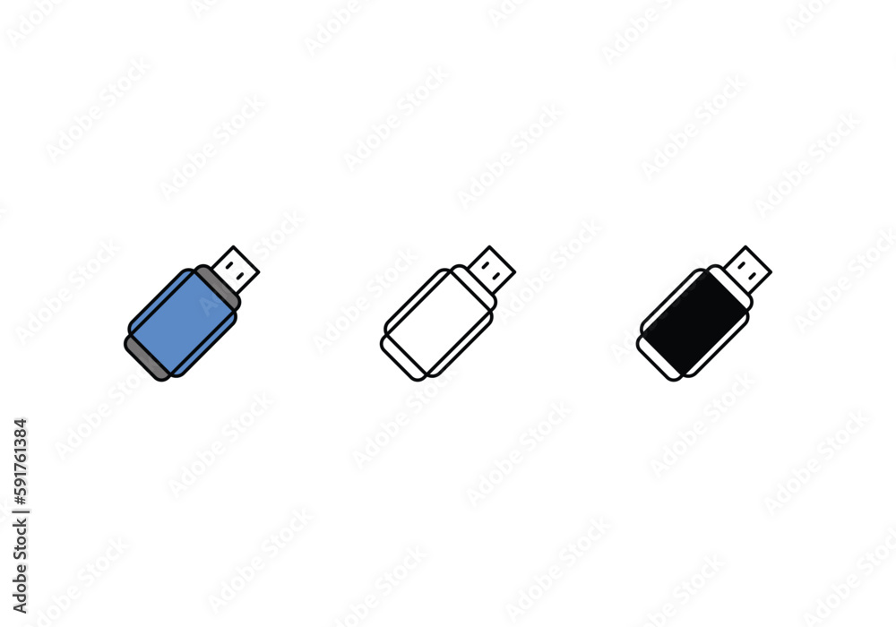 Usb icon vector stock. Usb icon vector stock.