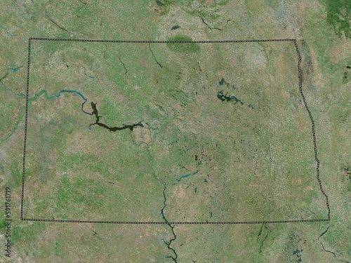 North Dakota, United States of America. High-res satellite. No legend photo