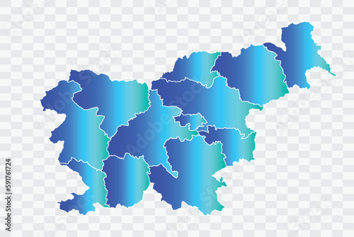 Slovenia Map teal blue Color Background quality files png