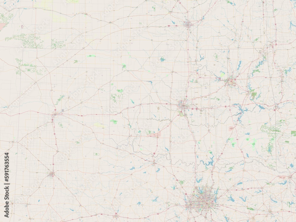 Oklahoma, United States of America. OSM. No legend