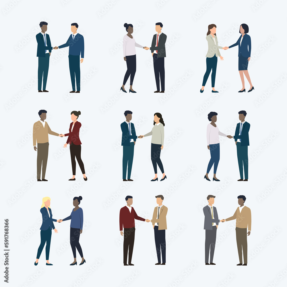 Finance and business deal handshake Finance and business deal handshake