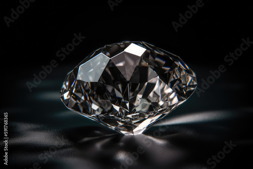 A large shining diamond  generative AI