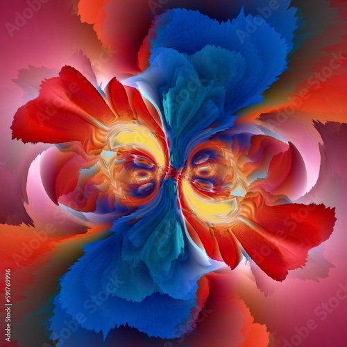 Fototapeta Naklejka Na Ścianę i Meble -  colourful cyclone style doodle patterns