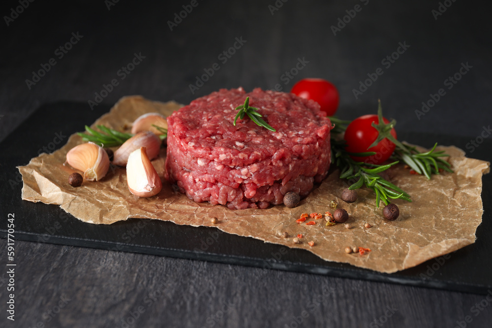 Ingredient for cooking grilled meat - ground meat Ingredient for cooking grilled meat - ground meat