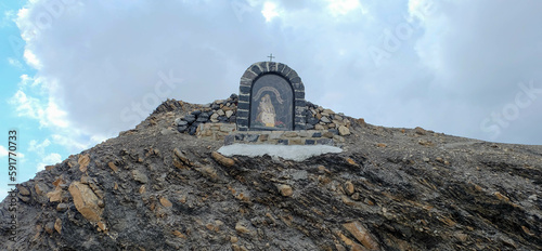 Obraz na plátně Alpen in Frankreich - Route des Grandes Alpes am Col de la Bonette