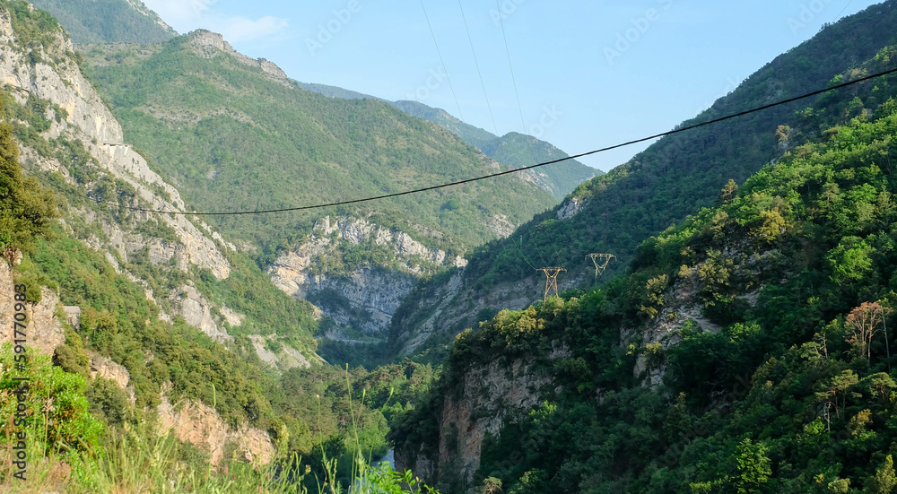 Naklejka premium Alpen in Frankreich - Route des Grandes Alpes