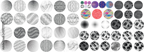 Set of spheres . Lines constructed transparent sphere .Vector  .Technology sphere Logo . Design element for posters, social media, templates, flyers, brochures . Abstract trendy transparent circles