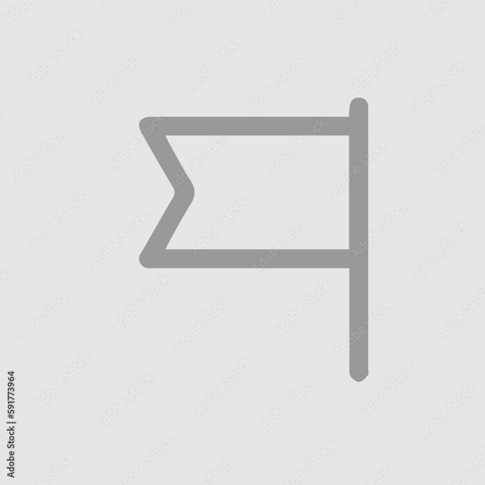 Flag vector icon eps 10. Simple isolated pictogram. Flag vector icon eps 10. Simple isolated pictogram.