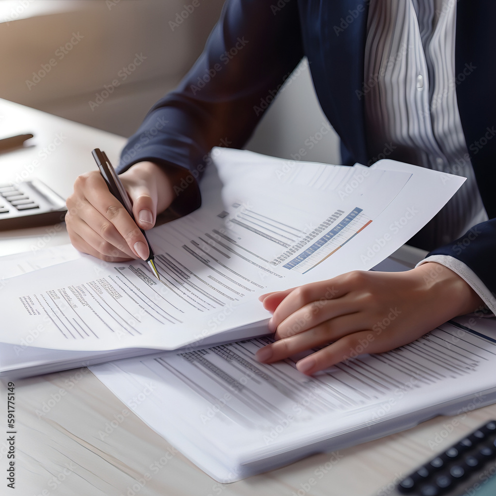 close up of person working with documents close up of person working with documents