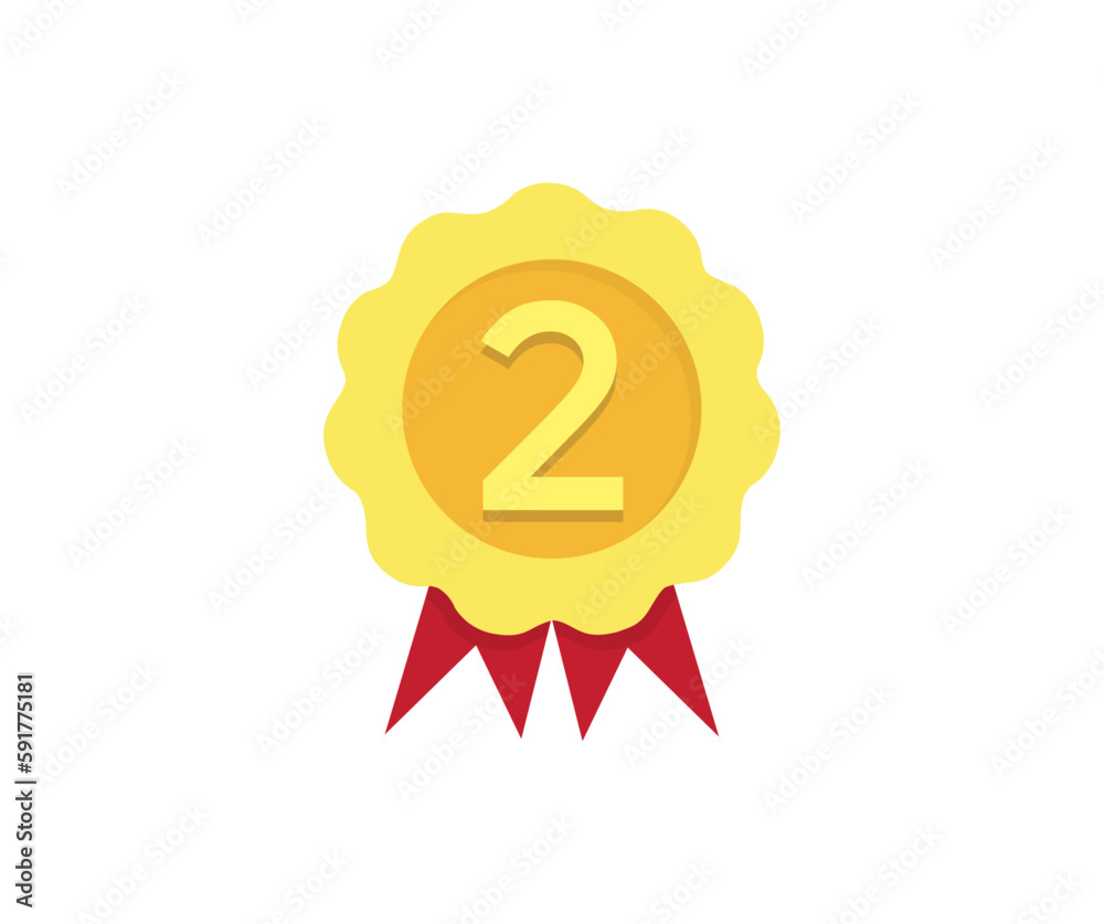 2rd or number two on modern golden rosette award logo design. Modern rosette star with shadow and three image clipart seal stamp, 2 icon badge vector design and illustration.
2rd or number two on modern golden rosette award logo design. Modern rosette star with shadow and three image clipart seal stamp, 2 icon badge vector design and illustration.