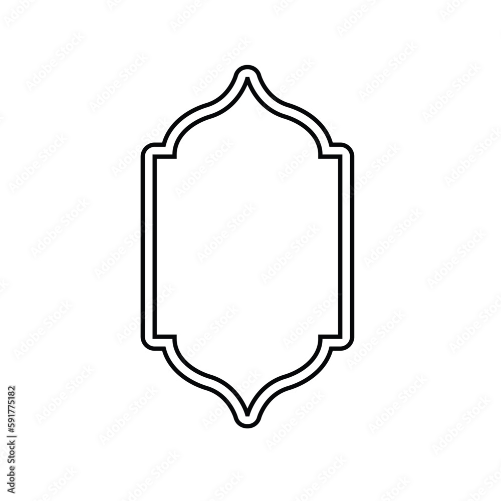 black and white islamic frame vector black and white islamic frame vector