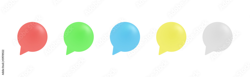 Message bubbles, Red, green, blue, yellow, gray speech bubbles isolated on white background. Vector stock illustration. Message bubbles, Red, green, blue, yellow, gray speech bubbles isolated on white background. Vector stock illustration.