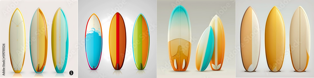 surf board. Colorful surfboards. surf board. Colorful surfboards.