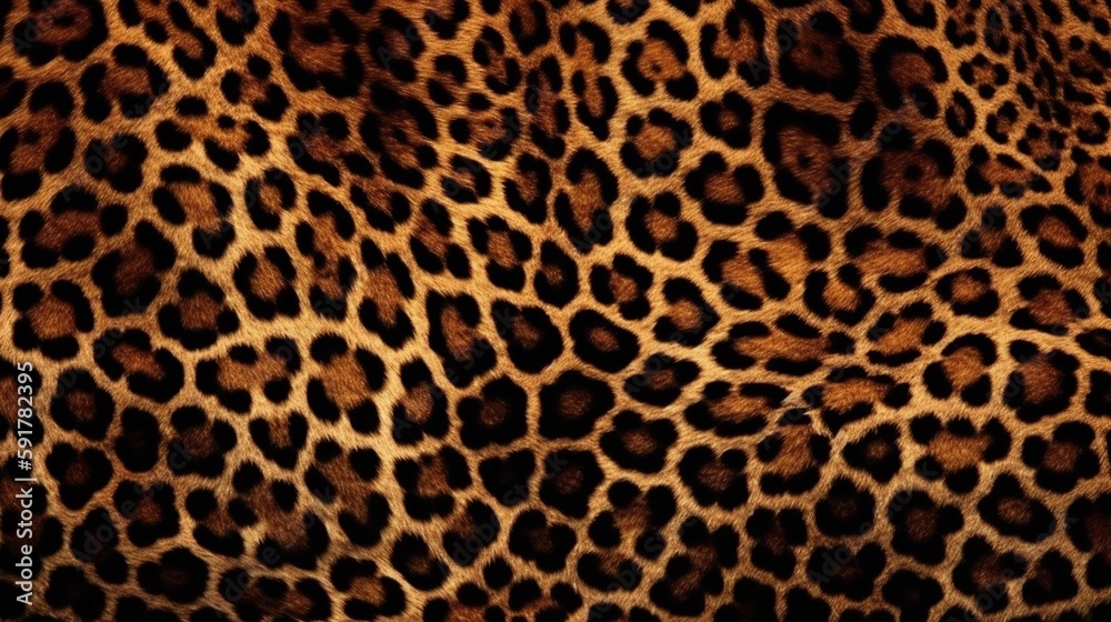 Leopard spots pattern background texture, dots, cheetah, animals, design, Generative AI - obrazy, fototapety, plakaty 