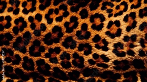 Leopard spots pattern background texture  dots  cheetah  animals  design  Generative AI