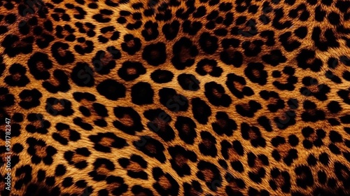 Leopard spots pattern background texture  dots  cheetah  animals  design  Generative AI