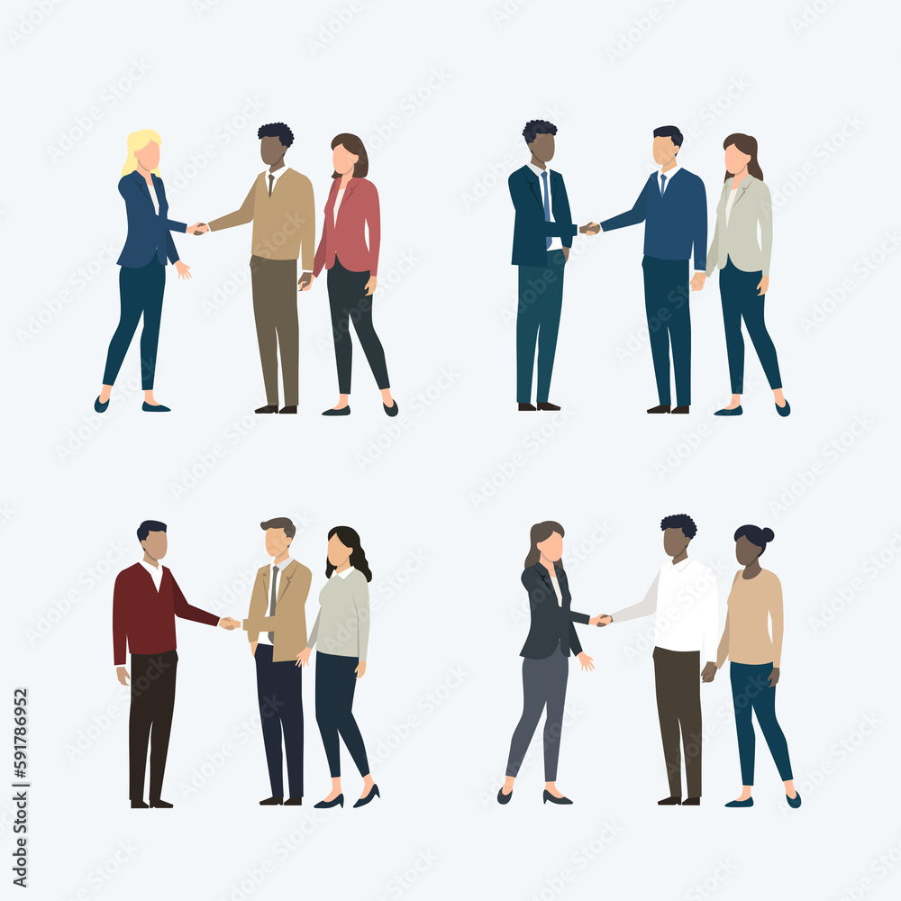 people closing business and finance deal people closing business and finance deal