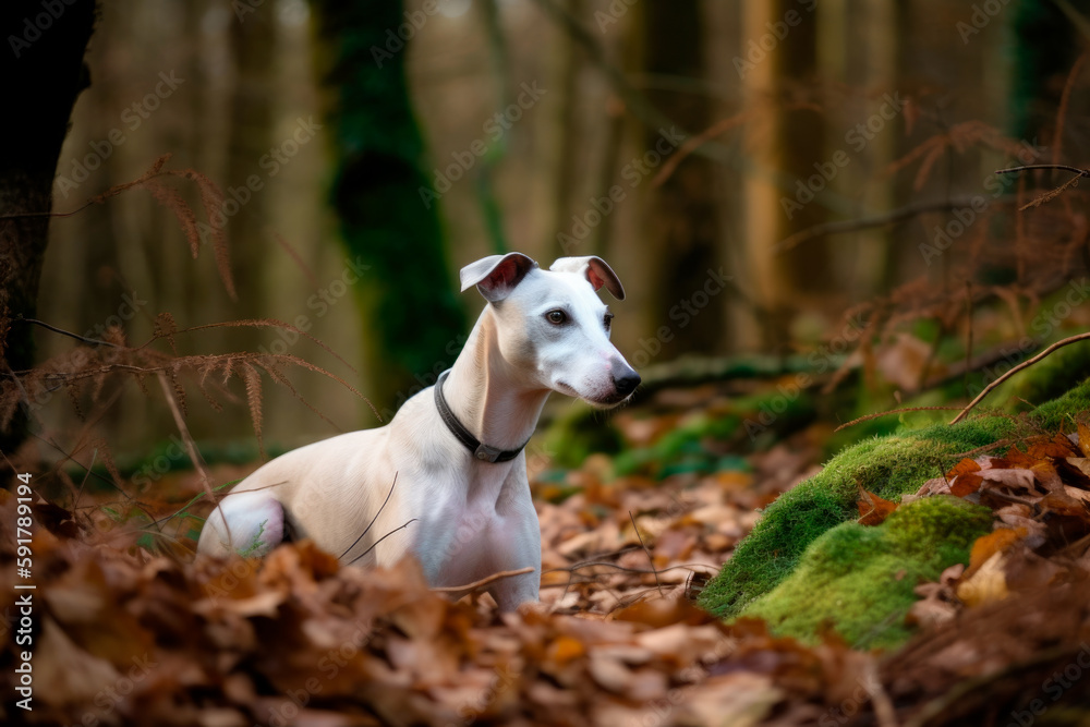 Whippet in the park Whippet in the park