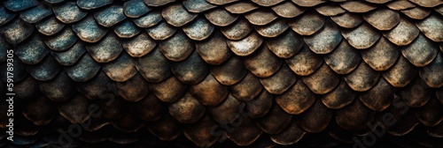 Reptile scales background texture design  wallpaper  chameleon  lizard  snake  pattern  Generative AI