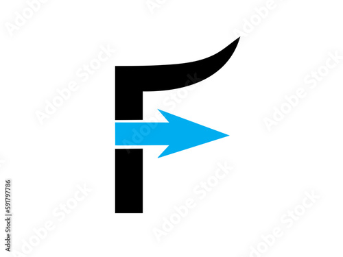 Free Download  creative finance F logo icon Vector graphics  illustration  - GFXLoad