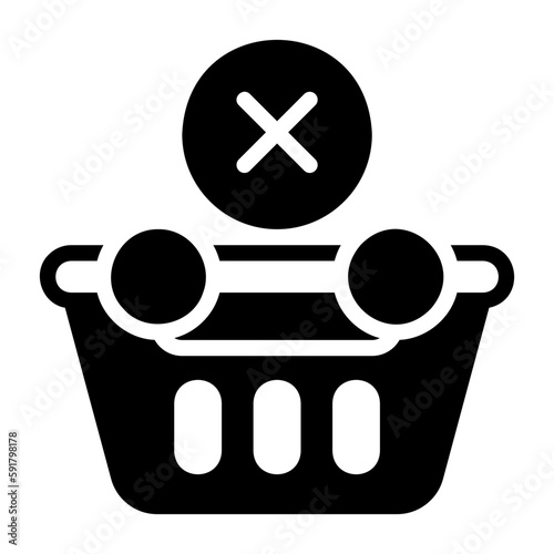 delete from basket icon