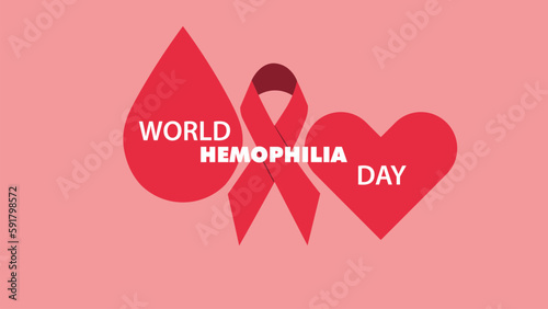 WORLD HEMOPHILIA DAY VECTOR DESIGN POSTER, CARD, BANNER