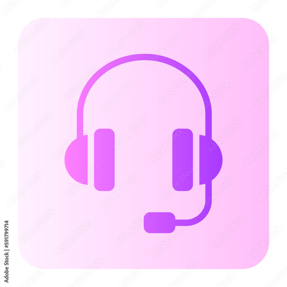 headphone gradient icon headphone gradient icon