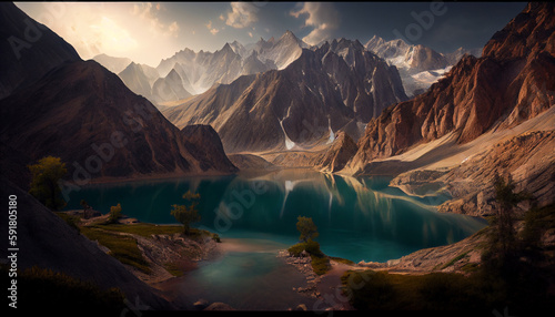 Pakistan lake_in the mountains © SHKamran