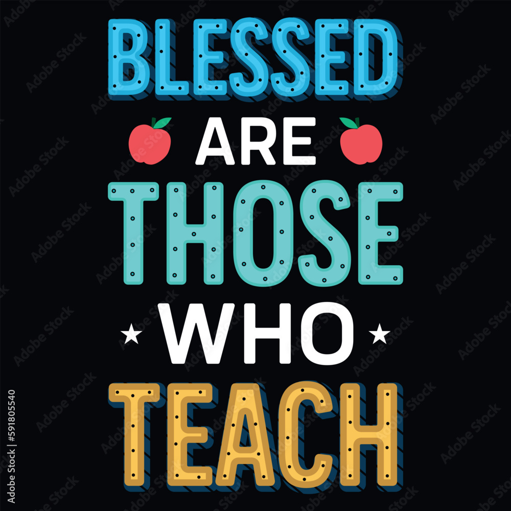 Naklejka premium Elementary school teachings typography graphics tshirt design